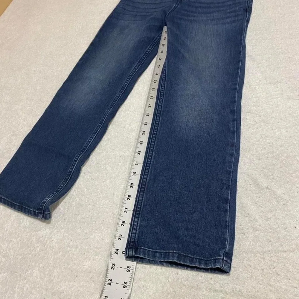 Cat & Jack Navy blue straight leg jeans with elastic band Boy 12. SKU453#